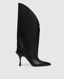 Balmain: Чёрные сапоги 