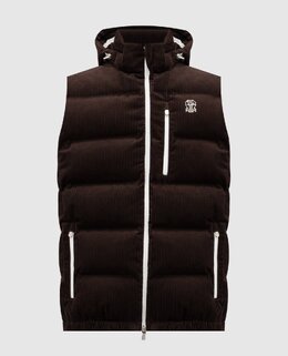 Brunello Cucinelli: Коричневі жилети 