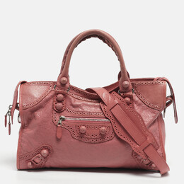 Balenciaga: Розовые лоферы  Classic City