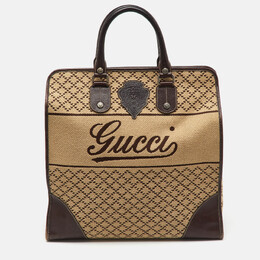 Gucci: Коричневая дорожная сумка 