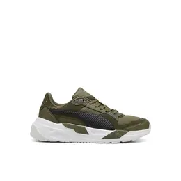 PUMA: Кроссовки цвета хаки 
