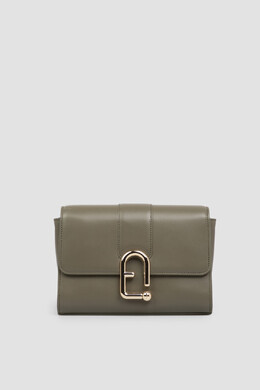 Furla: Сумка цвета хаки 