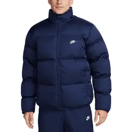NIKE: Тёмный пуховик  Club