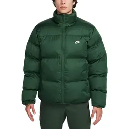 NIKE: Зелёный пуховик  Club
