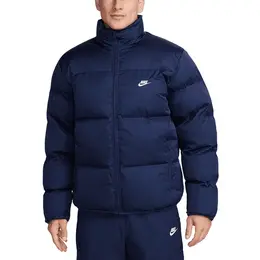NIKE: Тёмный пуховик  Club