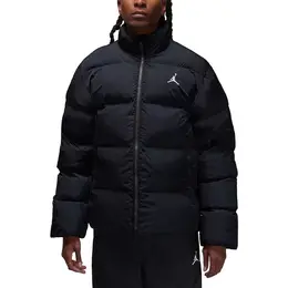 NIKE: Чёрная куртка  Jordan Essentials