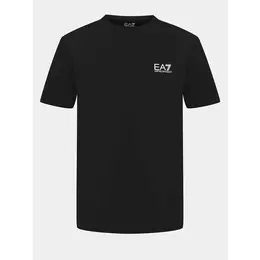 EA7 EMPORIO ARMANI: Чёрная футболка 