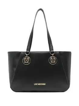 Love Moschino: Чёрная сумка-шоппер 