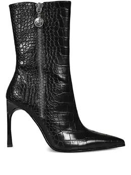Versace Jeans Couture: Чёрные ботинки 