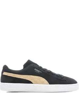 PUMA: Чёрные кроссовки  Suede