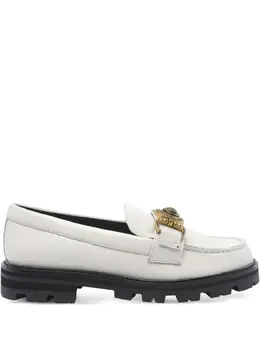 Kurt Geiger London: Белые лоферы 