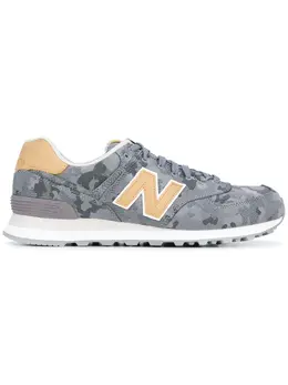 New Balance: Жёлтые кроссовки 