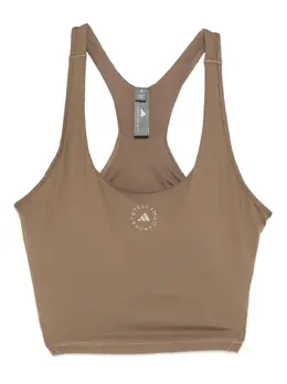 adidas by Stella McCartney: Коричневая майка 