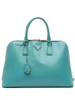 Prada Pre-Owned: Голубая сумка 