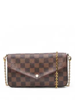 Louis Vuitton Pre-Owned: Коричневая сумка через плечо 