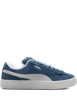PUMA: Голубые кроссовки  Suede