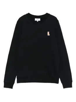 Maison Kitsuné: Чёрный свитшот 