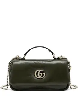 Gucci: Зелёная сумка  GG