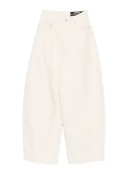 Jacquemus: Белые брюки 