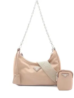 Prada Pre-Owned: Бежевая сумка 
