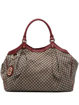 Gucci Pre-Owned: Коричневая сумка-шоппер 