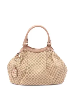 Gucci Pre-Owned: Коричневая сумка-шоппер 