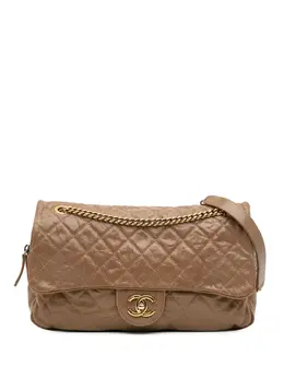 CHANEL Pre-Owned: Коричневая сумка через плечо 
