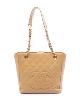 CHANEL Pre-Owned: Коричневая сумка-шоппер 