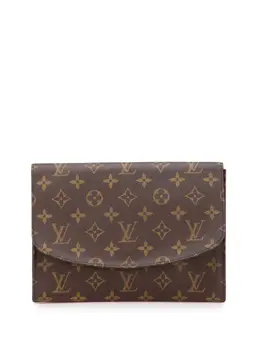 Louis Vuitton Pre-Owned: Коричневый клатч 