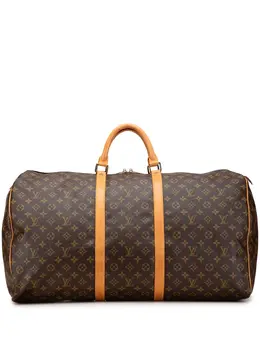 Louis Vuitton Pre-Owned: Коричневая дорожная сумка 