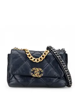 CHANEL Pre-Owned: Голубая сумка 
