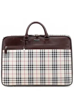 Burberry Pre-Owned: Коричневая дорожная сумка 