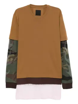 Givenchy: Коричневая футболка 