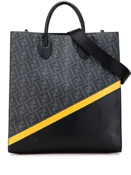 Fendi Pre-Owned: Чёрная сумка-шоппер 