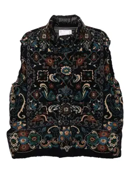 sacai: Жилет с растительным принтом 