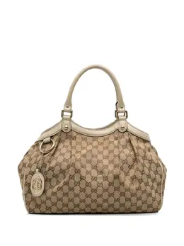 Gucci Pre-Owned: Коричневая сумка-шоппер 