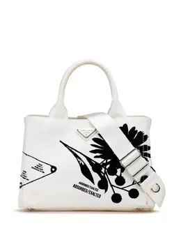 Prada Pre-Owned: Сумка с растительным принтом 