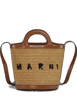 Marni: Коричневая сумка  Tropicalia