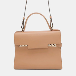 Delvaux: Бежевая сумка 