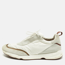 Loro Piana: Белые кроссовки 
