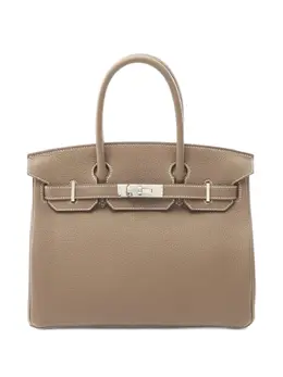 Hermès Pre-Owned: Коричневая сумка-шоппер 