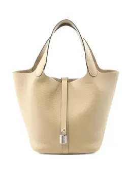Hermès Pre-Owned: Бежевая сумка-шоппер 