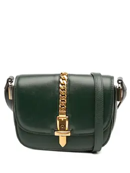 Gucci Pre-Owned: Зелёная сумка через плечо 