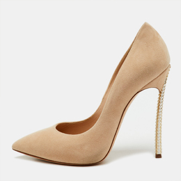 Casadei: Бежевые туфли 