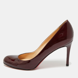 Christian Louboutin: Бордовые туфли 