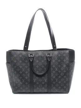 Louis Vuitton Pre-Owned: Чёрная сумка-шоппер 