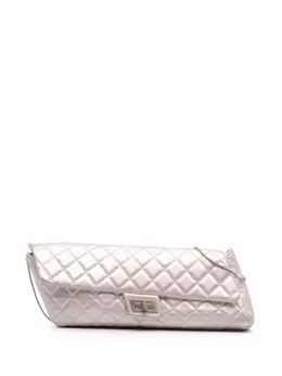 CHANEL Pre-Owned: Серебристый клатч 