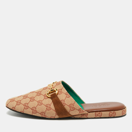 Gucci: Бежевые сабо  Princetown