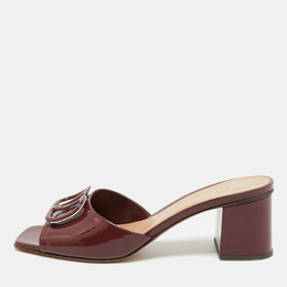 Valentino: Бордовые сандалии  VLogo