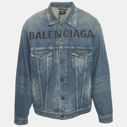 Balenciaga: Голубая куртка 